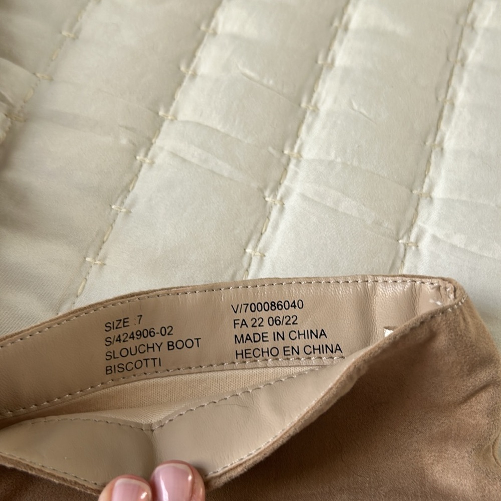 Banana Republic Tan Suede Slouchy Boots - Picture 3 of 3